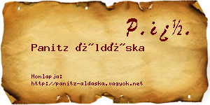 Panitz Áldáska névjegykártya